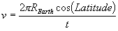 Velocity of Earth's Rotation