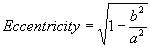 Eccentricity Equation
