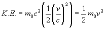 Kinetic Energy Binomial Expansion Equation 3