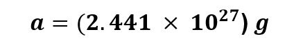 Proton Acceleration - Earth g’s