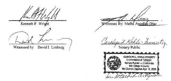 Notary and Witness Signatures