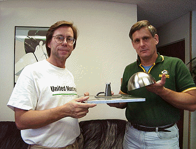 Bob Lazar and Ken Wright Displaying Model of Reticulan Anti-Matter Reactor